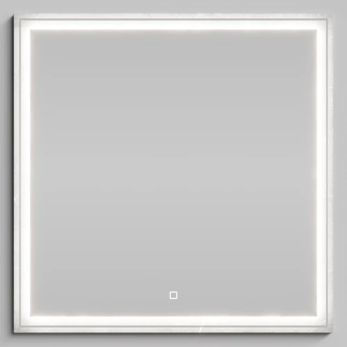 Зеркало Лайт 80, Мрамор Белый софт тач 4044-2