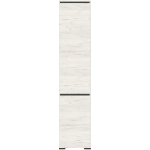 Шкаф пенал «Гретта» 2С, Крафт белый/Антрацит