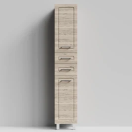 Пенал Арабеска 35 напольный, Дубослив ореховый светлый ПВХ 3445, правый