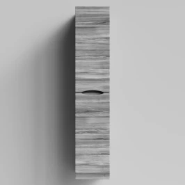 Пенал Лайт 30 подвесной, Лиственница структурная контрастно-серая ПВХ 64202, правый