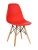GH801/DC111 Стул пластиковый, КРАСНЫЙ#7940, каркас бук