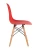 GH801/DC111 Стул пластиковый, КРАСНЫЙ#7940, каркас бук