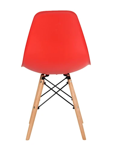 GH801/DC111 Стул пластиковый, КРАСНЫЙ#7940, каркас бук