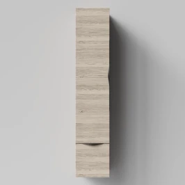 Пенал Марко 30 подвесной, дверь и ящик, ручки Черные, Дубослив ореховый светлый ПВХ 3445, левый