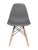 GH801/DC111 Стул пластиковый, ГРАФИТ, каркас бук