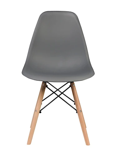 GH801/DC111 Стул пластиковый, ГРАФИТ, каркас бук