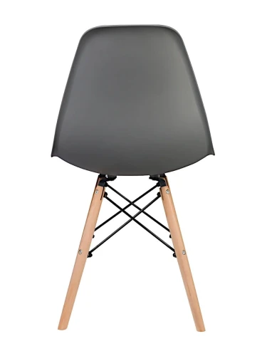 GH801/DC111 Стул пластиковый, ГРАФИТ, каркас бук