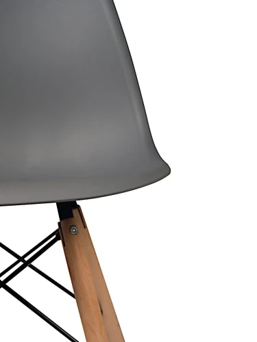 GH801/DC111 Стул пластиковый, ГРАФИТ, каркас бук