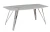 Стол обеденный Соар-2 F-1690,180х90х76 см, бело-серая керамика/хром серебро
