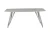 Стол обеденный Соар-2 F-1690,180х90х76 см, бело-серая керамика/хром серебро