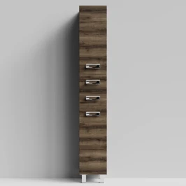 Пенал Орландо 30 напольный, Дуб крымский коричневый ПВХ 131005-9005, правый