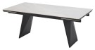 Стол ШЕРЛ 200 CRYSTAL ONIX BIANCO, керамика / Черный каркас М-City Стол ШЕРЛ 200 CRYSTAL ONIX BIANCO, керамика / Черный каркас М-City