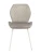 DC828 Стул мягкий, СЕРЫЙ#G62-38 велюр, каркас металл белый КРУГЛЫЙ