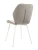 DC828 Стул мягкий, СЕРЫЙ#G62-38 велюр, каркас металл белый КРУГЛЫЙ