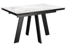 Стол DikLine SKM120 Керамика Italian Grey (глянец серый)/опоры черные Стол DikLine SKM120 Керамика Italian Grey (глянец серый)/опоры черные