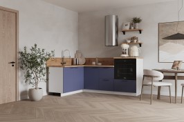 Готовая кухня КГ Угловой 1500*2100 (без пм) , Ежевика  Арника РМ в.3