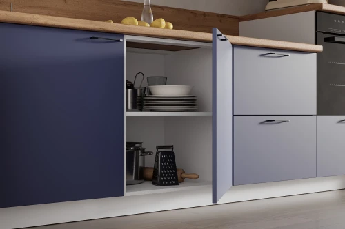 Готовая кухня КГ Угловой 1500*2100 (без пм) , Ежевика  Арника РМ в.3