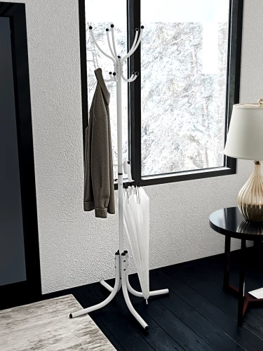 Вешалка напольная М 10 белый