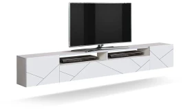 Прага тумба с фрезеровкой белый/софт белый