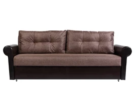 Диван еврокнижка Монако 160 рогожка коричневая