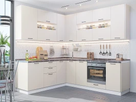 Модульная кухня Флэт-02 Cashmere In 2S Модульная кухня Флэт-02 Cashmere In 2S