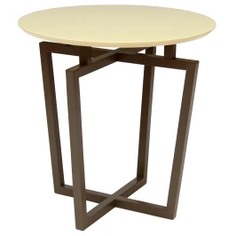 Стол журнальный Рилле 440 эмаль бежевый/темный кофе