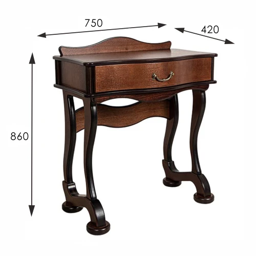 Стол туалетный Джульетта орех