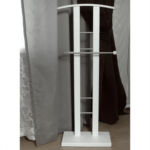 Вешалка костюмная ГАЛАНТ 321 металлик/белый