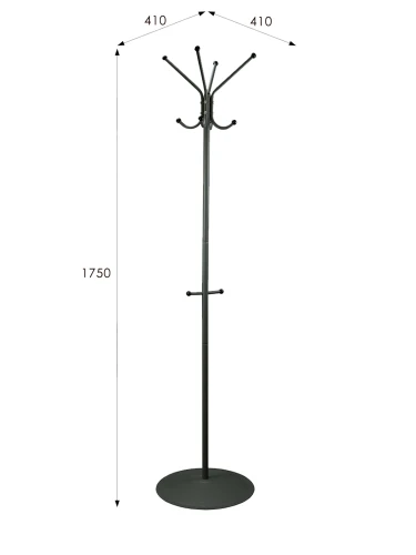 Вешалка напольная Пико 1 серый бетон
