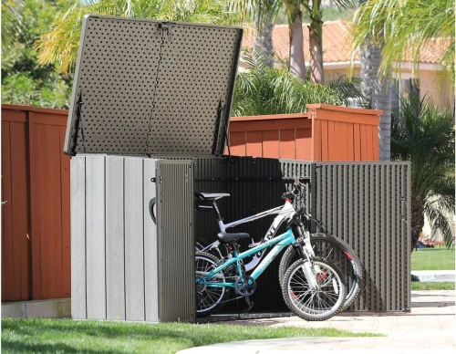 Ящик пластиковый WoodLook, 2100 л, серый