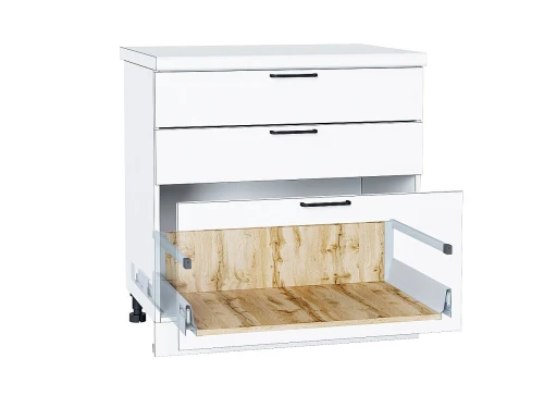 Ящик высокий POWER BOX2 с рейлингом Дуб Вотан 199*768*447