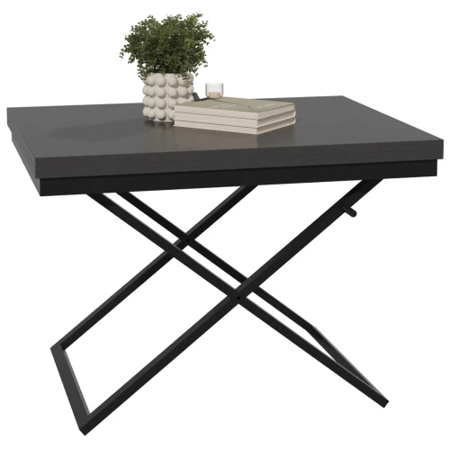 Стол-трансформер Манхэттен графит/черный