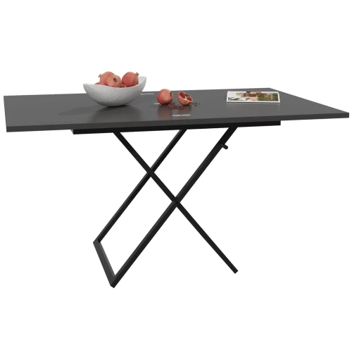 Стол-трансформер Манхэттен графит/черный