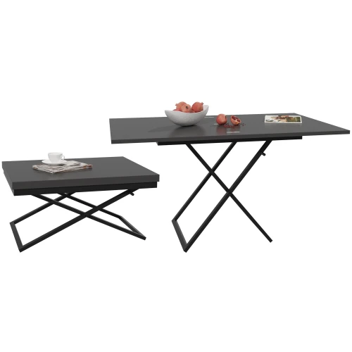 Стол-трансформер Манхэттен графит/черный