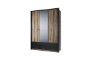 Шкаф 3DG2S Z, JAGGER, цвет Дуб монастырский /Черный