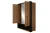 Шкаф 3DG2S Z, JAGGER, цвет Дуб монастырский /Черный