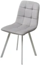 Стул РИЧИ, цвет H-09 Светло-серый, велюр / белый каркас М-City Стул РИЧИ, цвет H-09 Светло-серый, велюр / белый каркас М-City