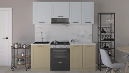 Кухонный гарнитур Берген 2000 белый/Терра/Арвика Кухонный гарнитур Берген 2000 белый/Терра/Арвика
