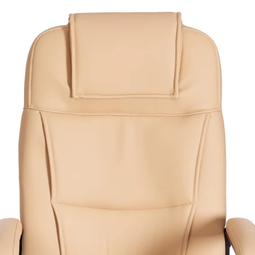 Кресло BERGAMO хром (22) кож/зам, бежевый, 36-34