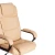 Кресло BERGAMO хром (22) кож/зам, бежевый, 36-34