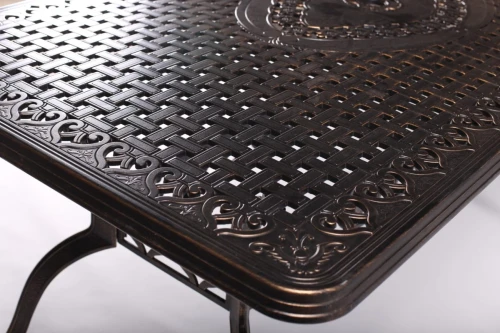 Обеденная группа из литого алюминия стол ВУЛКАН + 6 кресел ФЕНИКС