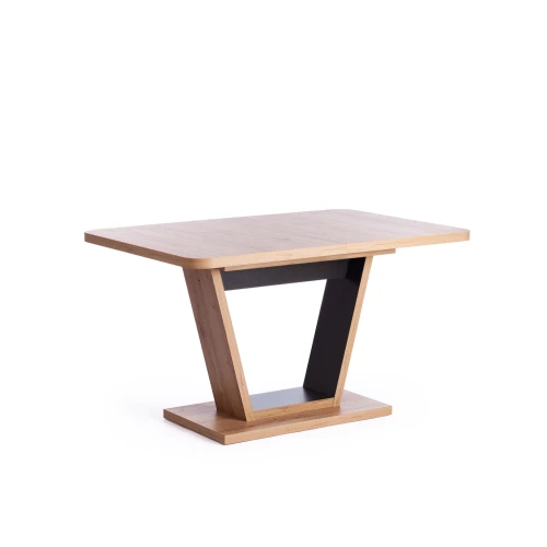 Стол обеденный VOX раздвижной ЛДСП, 132-172x85x75,5 см, Дуб артисан/Графит