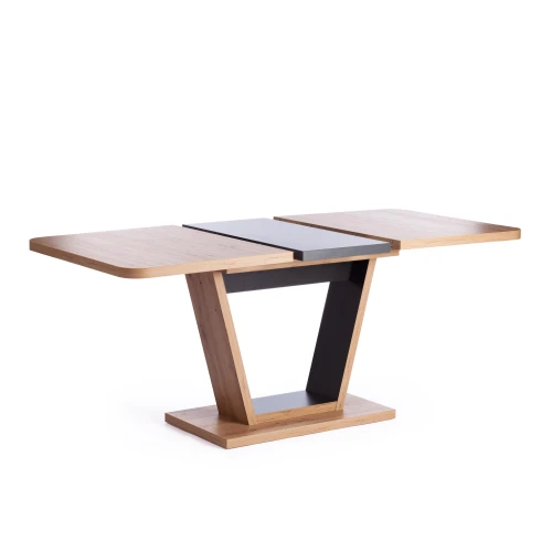 Стол обеденный VOX раздвижной ЛДСП, 132-172x85x75,5 см, Дуб артисан/Графит