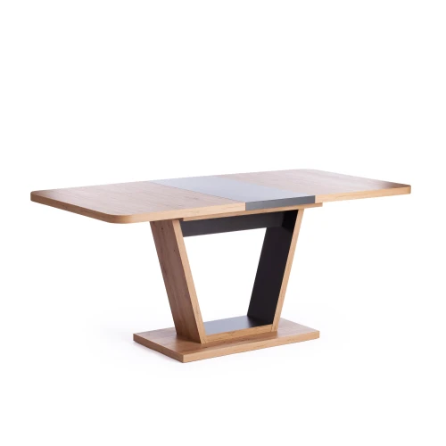 Стол обеденный VOX раздвижной ЛДСП, 132-172x85x75,5 см, Дуб артисан/Графит