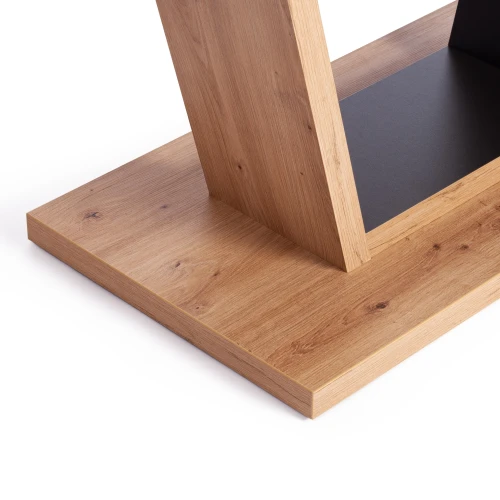 Стол обеденный VOX раздвижной ЛДСП, 132-172x85x75,5 см, Дуб артисан/Графит