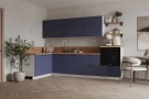 Кухонный гарнитур КГ Угловой 1500х2850 (с пм) , Ежевика  Арника РМ