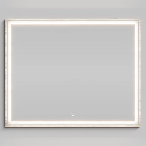 Зеркало Лайт 100, Дубослив ореховый светлый ПВХ 3445