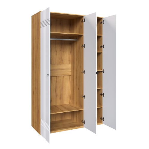 Шкаф распашной трехдверный Вега Саксония