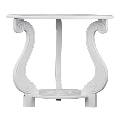 Стол журнальный Грация (М) ЛАЙТ белый