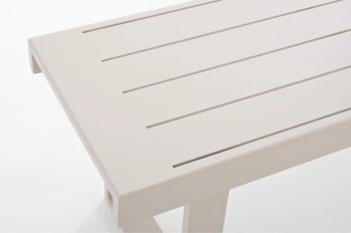 Скамья из алюминия GONZO бежевая  Joygarden